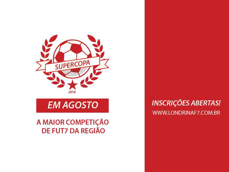  SUPERCOPA - INSCRIÇÕES ABERTAS